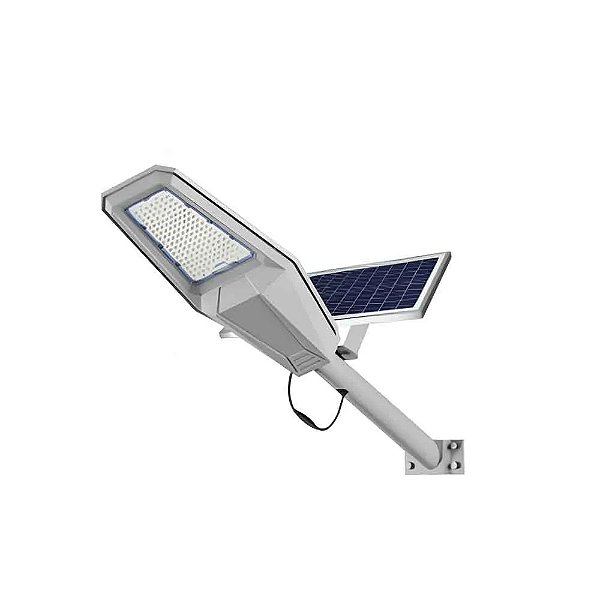 Luminaria Publica Solar LED 1000w Placa Externa Branco Frio 6500K