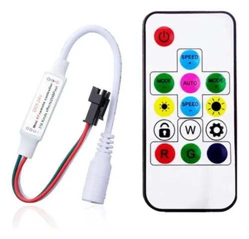 Controladora KZQ Para Fita LED 12v Digital Neon RGB 2811/ 2812