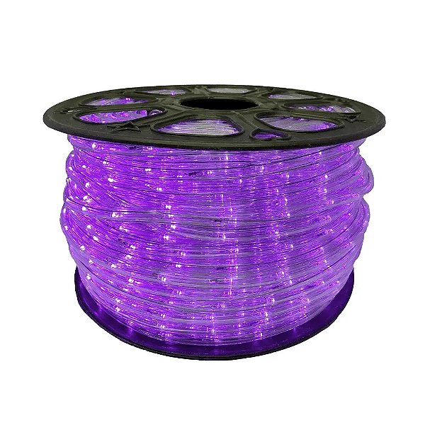Mangueira LED 100 metros 220v Roxo Ultra Intensidade - A prova dágua