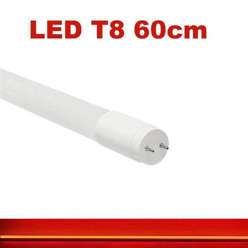 Lâmpada Tubular 10W 60cm LED Ho T8 Bivolt Vermelha