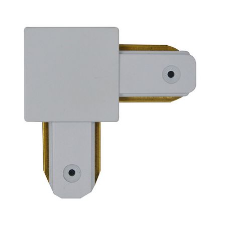 Conector Emenda tipo L para Trilho Eletrificado LED Cor Branco