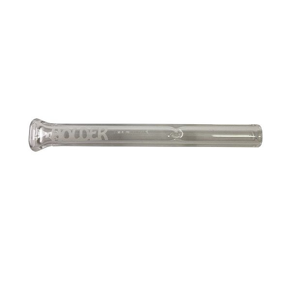 Piteira de Vidro Longa com Bucal Branca Holder