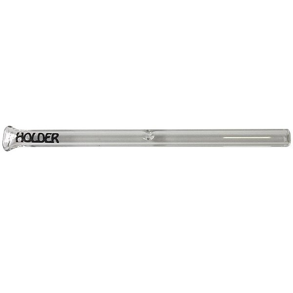 Piteira de Vidro Extra Longa com Bucal Preta Holder