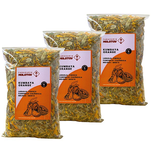 Kit com 3 Kumbaya Orange 25g