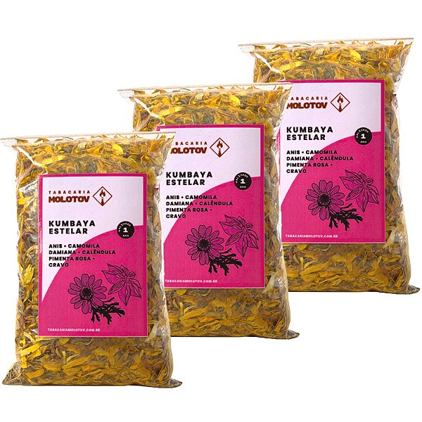 Kit com 3 Kumbaya Estelar 25g