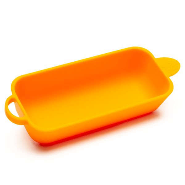 Cuia de Silicone Médio Stray Laranja Silly Dog