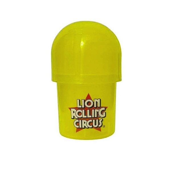 Pote e Triturador de Acrílico Tainer Amarelo Lion Rolling Circus