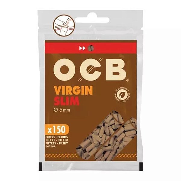 Filtro de Algodão Slim Unbleached OCB