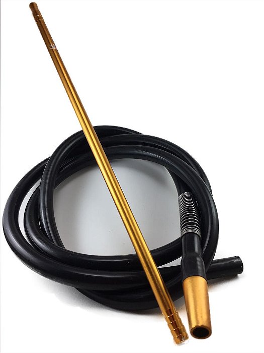 Mangueira de Silicone Slim Hose Preta e Dourada Anubis