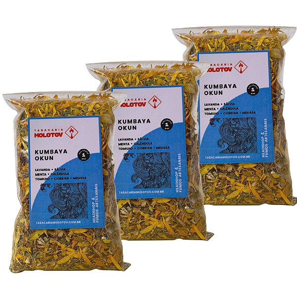 Kit com 3 Kumbaya Okun 25g