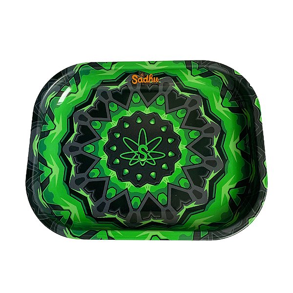 Bandeja de Metal Pequena Verde Sadhu