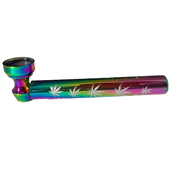 Pipe de Metal Médio Metálico Ervas