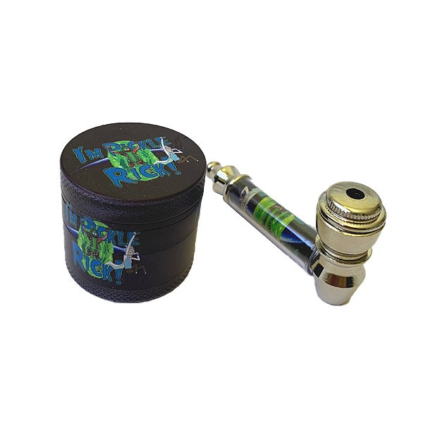 Kit com Pipe e Triturador de Metal Im Pickle Rick