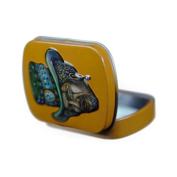 Pote de Metal Laranja Lion Rolling Circus