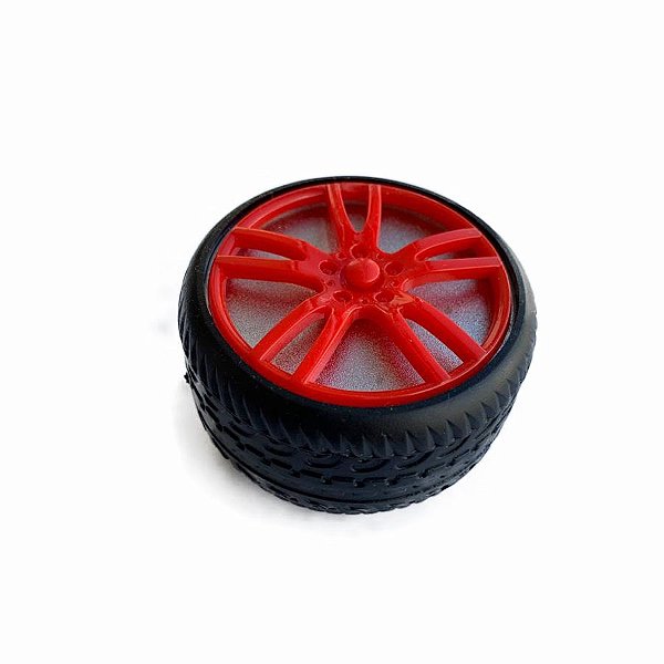 Triturador de Metal Vermelho Pneu