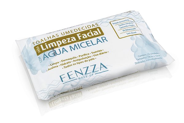 LENÇO UMEDECIDO DE LIMPEZA FACIAL C/ ÁGUA MICELAR