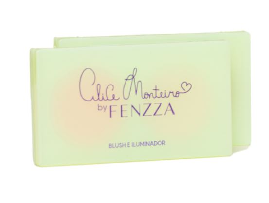 DUO DE BLUSH E ILUMINADOR ALICE MONTEIRO - COR: PINK GLOW