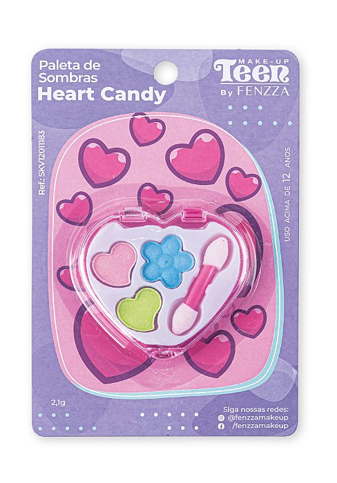 PALETA SOMBRAS MAKEUP TEEN HEART CANDY