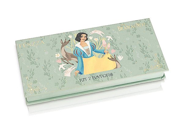 KIT COM 7 BATONS BRANCA DE NEVE - FENZZA