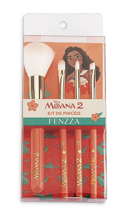 KIT COM 5 PINCÉIS MOANA 2 - FENZZA
