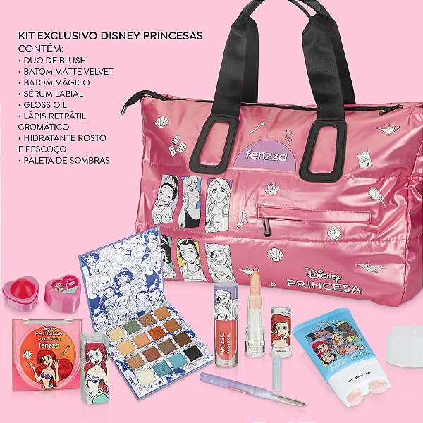 KIT DE MAQUIAGEM PRINCESAS DISNEY - FENZZA (EDIÇÃO LIMITADA)