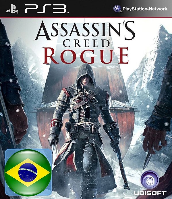 Assassins Creed Rogue Dublado BR Midia Digital Ps3