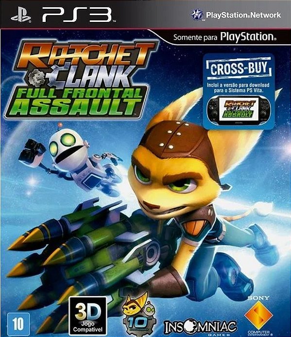 Ratchet And Clank Full Frontal Assault Midia Digital Ps3