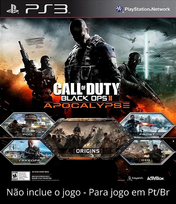 Dlc Call Of Duty Black Ops 2 Apocalypse Pt Br Midia Digital Ps3