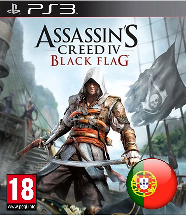 Assassins Creed 4 IV Black Flag Português Portugal Midia Digital Ps3