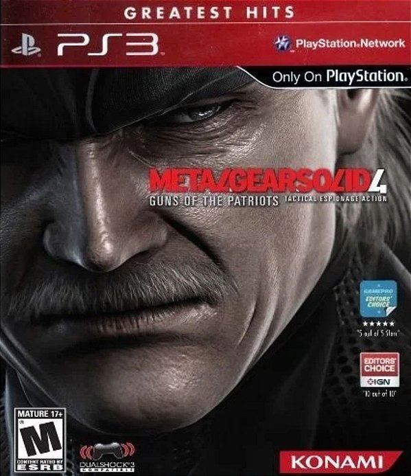 Metal Gear Solid 4 Midia Digital Ps3