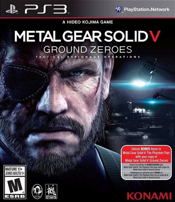 Metal Gear Solid 5 Ground Zeroes Midia Digital Ps3