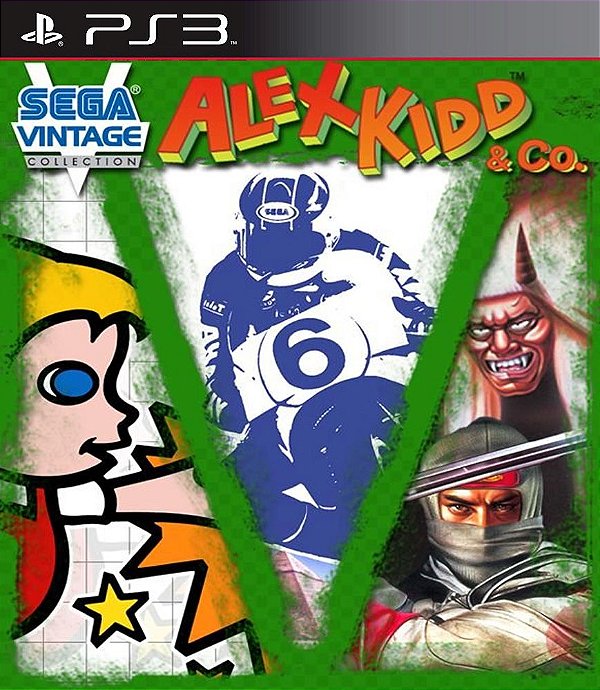 Coleção Sega Vintage Alex Kidd | Hang On | Shinobi Midia Digital Ps3