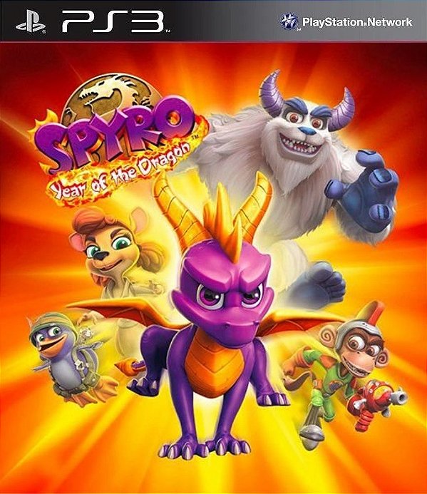 Spyro 3 Year of the Dragon (Clássico Ps1) Midia Digital Ps3