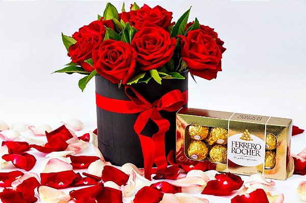 Box luxo com Ferrero Rocher