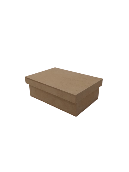Caixa 10x15x5cm Retangular Tampa de Sapato - MDF