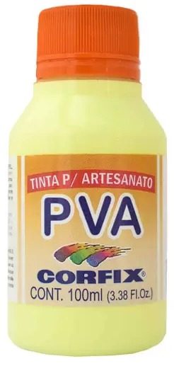 Tinta PVA Fosca AMARELO BEBÊ 100ml - 472