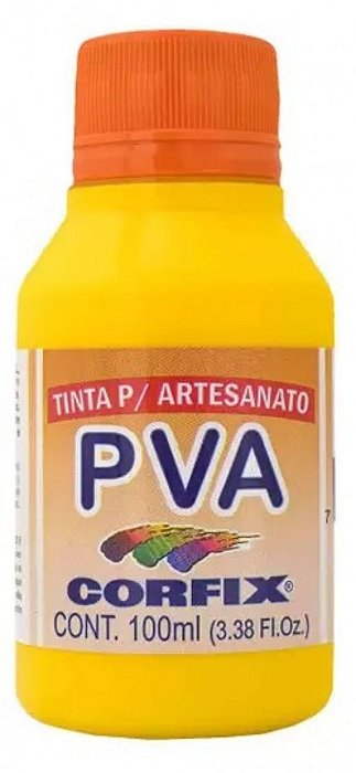 Tinta PVA Fosca AMARELO OURO 100ml - 308