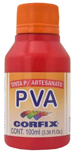 Tinta PVA Fosca VERMELHO ESCARLATE 100ml - 437