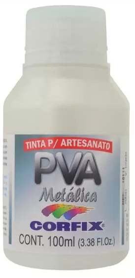 Tinta PVA Metálica BRANCO 100ml - 391