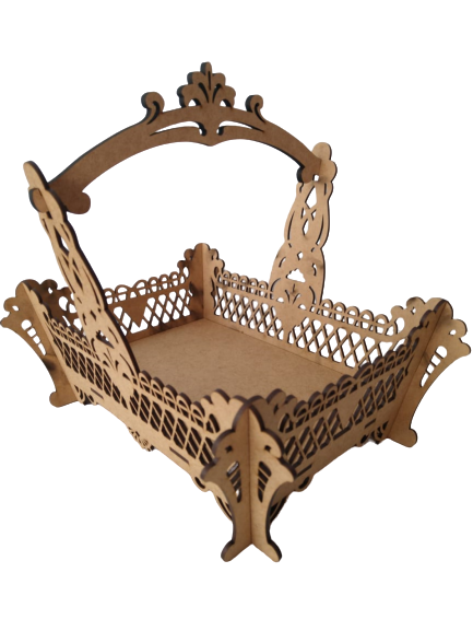 Cesta Rendada em MDF