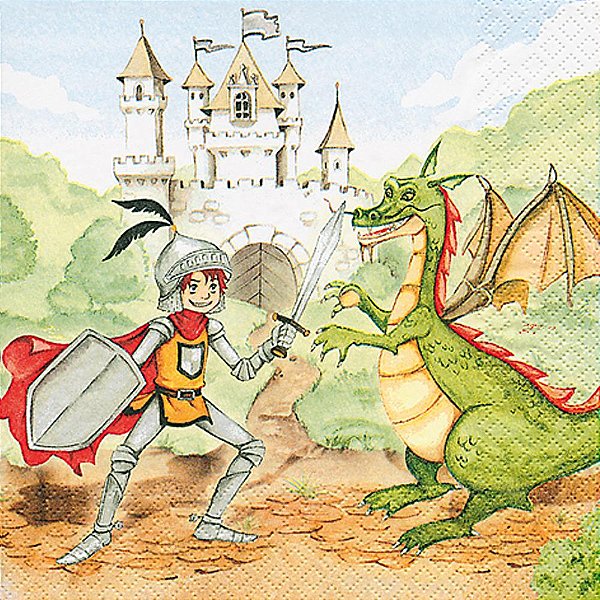 Guardanapo Decoupagem Principe e Dragão GCD211378 - 02UN