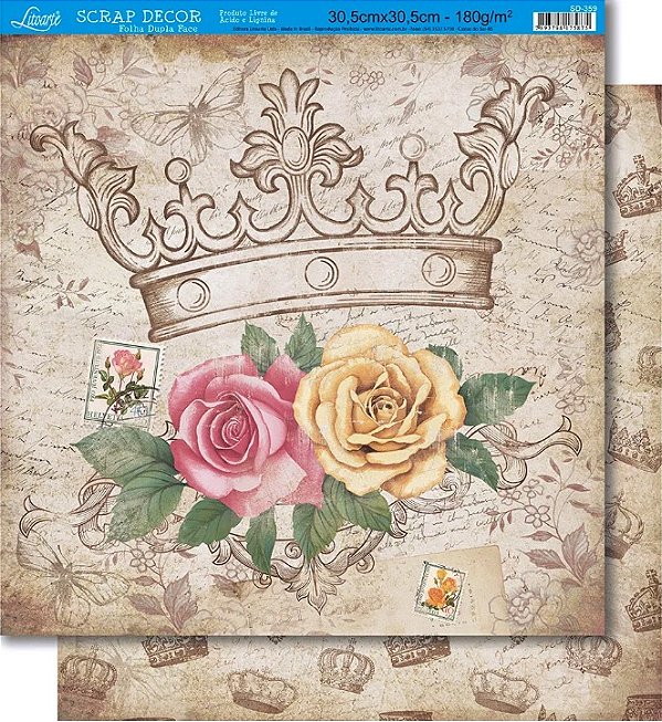 Papel para Scrapbook Dupla Face - SD-0359