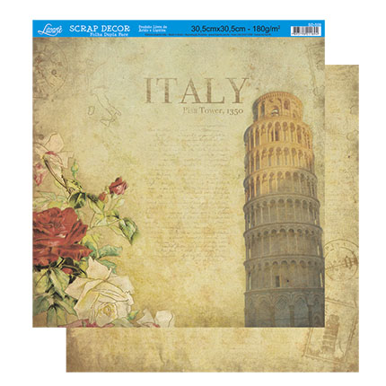 Papel para Scrapbook Dupla Face - SD-0509