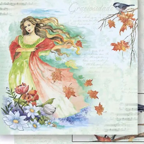 Papel para Scrapbook Dupla Face - SD-0512