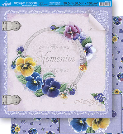 Papel para Scrapbook Dupla Face - SD1-043