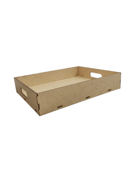 Bandeja CASTELO II 32x24,5x6cm - MDF a Laser
