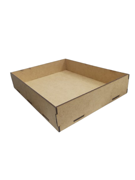 Bandeja Retangular 20x25x5cm Lisa - MDF a Laser