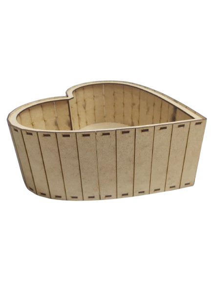 Bandeja Coração II 30x29x12cm - MDF a Laser