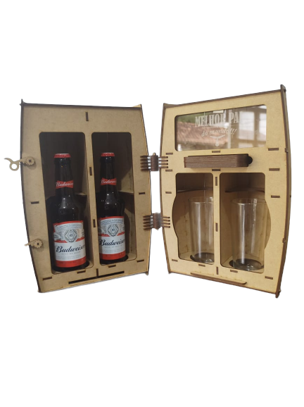 Adega Barril Porta Cerveja em MDF