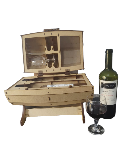 Adega Barril Porta Vinho em MDF